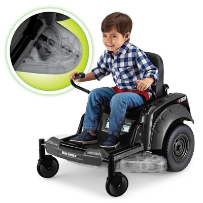 Image showing 7 th Tractor Supply 12V Zero Turn Mower Ride-On Toy, Black