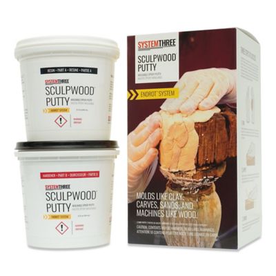 System Three SculpWood Putty Epoxy Filler, 1600K20