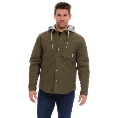 Image showing  Men's Duck Canvas Shirt Jacket with Hood