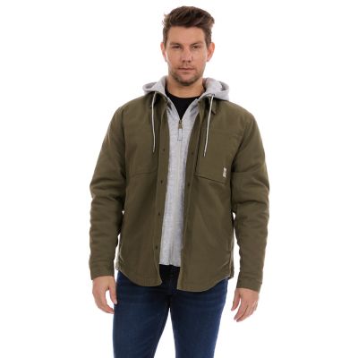 Image showing 2 th Bass Creek Outfitters Men's Duck Canvas Shirt Jacket with Hood