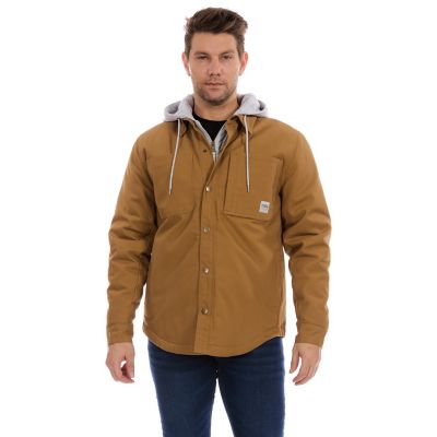 Image showing  Men's Duck Canvas Shirt Jacket with Hood
