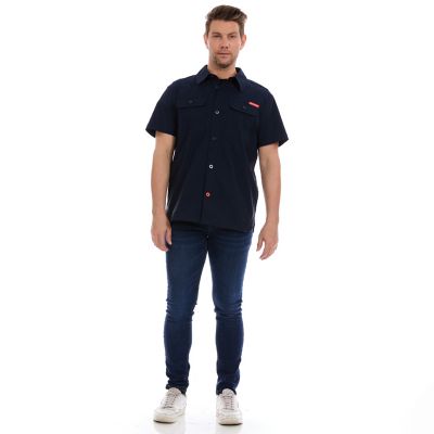 Firestone Men's Short Sleeve Mechanic Workshirt