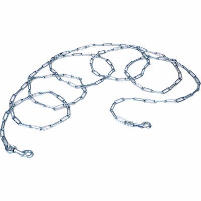 Retriever Welded Link Dog Tie Out Chain, 4.5 mm x 20 ft., Up to 150 lb. Capacity