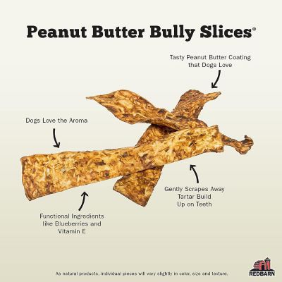 Image showing  Peanut Butter Flavored Bully Slices Dog Chew