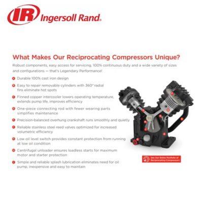 Image showing  7100E15-P 230-3-60 120 gal. 15 HP Air Compressor 45466224