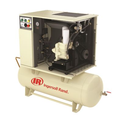 Image showing 5 th Ingersoll Rand UP6-7.5TAS-125 80 gal. 230-1-60 7.5HP Rotary Screw Air Compressor with Dryer 18004226