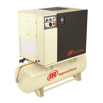 Ingersoll Rand 7.5 HP 120 gal. 230-1-60 Rotary Screw Air Compressor with Dryer, UP6-7.5TAS-125