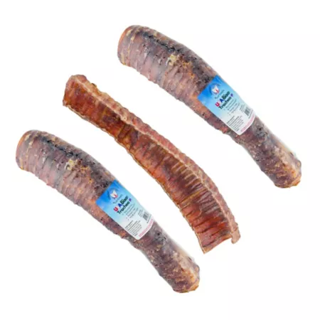 Natural Cravings Bison Trachea 3 Pack 12" - 13" Half Trachea Dog Chew Treat Dog Bones Rawhide & Rawhide Alternative