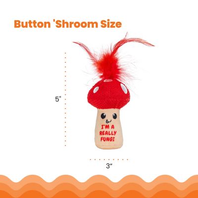 Image showing  A Really Fungi Mushroom Kicker Catnip Toy and Dental Toy for Cats