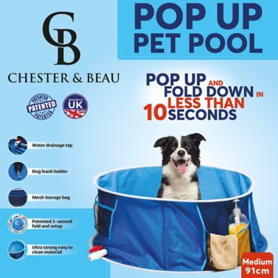Chester & Beau Pop Up Pet Pool & Bath, Dogs, Medium