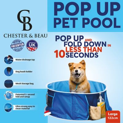 Chester & Beau Pop Up Pet Pool & Bath, Dogs, Large