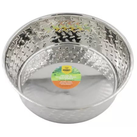 Advance Pet Product Diamond Embossed Stainless Steel Bowl Single Dog Bowls