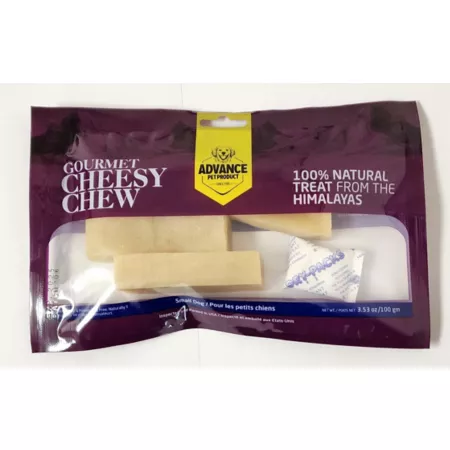 Advance Pet Product Gourmet Cheesy Chew 7010 Dog Bones Rawhide & Rawhide Alternative