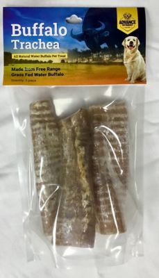 Advance Pet Product Water Buffalo Trachea 6 in. 3 pc. Reselable Bag with header Card