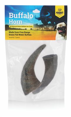 Advance Pet Product Water Buffalo Horns 2 pc. Reselable Bag with header Card