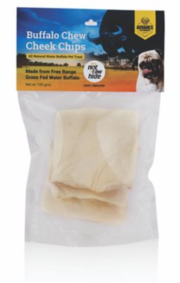 Image showing  Water Buffalo Chew Cheek Chips, 100 gm Reselable Bag with header Card