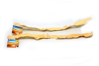 Advance Pet Product Water Buffalo Full Length Natural Head Skin Bulk, No Packaging