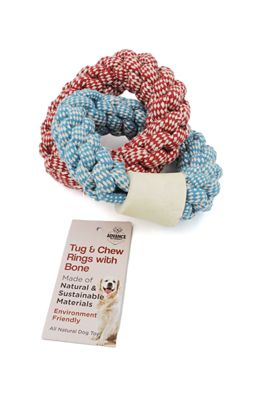 Advance Pet Product Tug & Chew Rings with Natural Bone