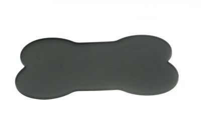 Advance Pet Product Large Bone Shaped Silicone Mat, Black