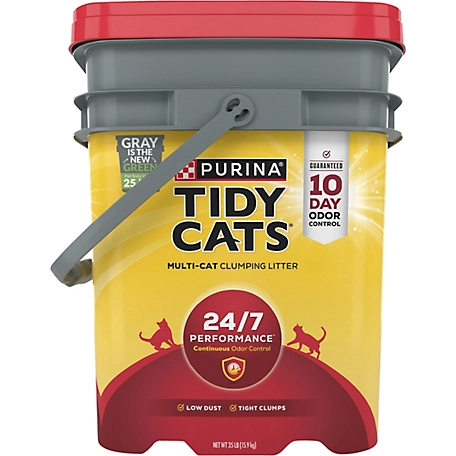 Tidy Cats 24/7 Performance Scented Clumping Clay Cat Litter, 35 lb. Pail