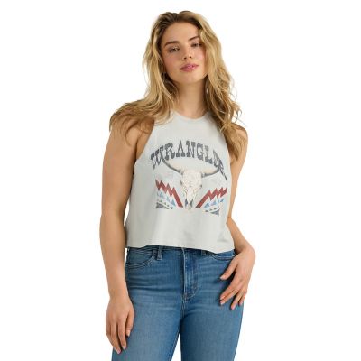 Wrangler Women's Festival Crop Graphic Tank