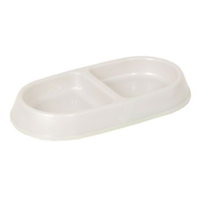 Image showing  Lightweight Dishwasher Safe Double Diner Pet Bowls, 0.88 Cup, 2-Bowls