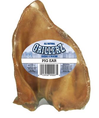 are pig ears better for a otterhound than rawhide ears