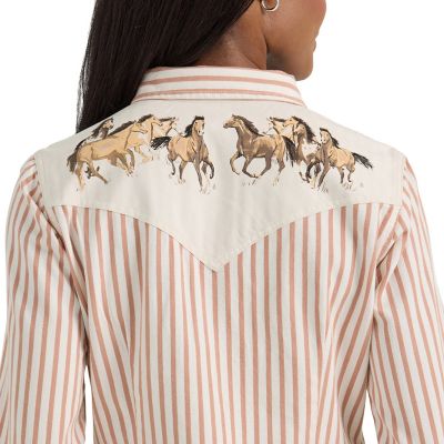 Image showing  Women's Horse Yoke Slim Western Snap Shirt