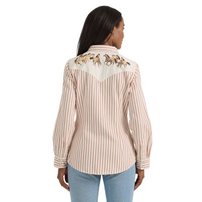 Image showing  Women's Horse Yoke Slim Western Snap Shirt