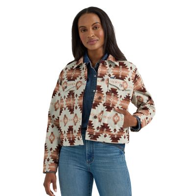 Wrangler Women's Western Printed Boyfriend Fit Jacket