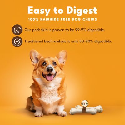 Image showing  11-12 in. Knotted Baked Pork Knotz Dog Chew Treats