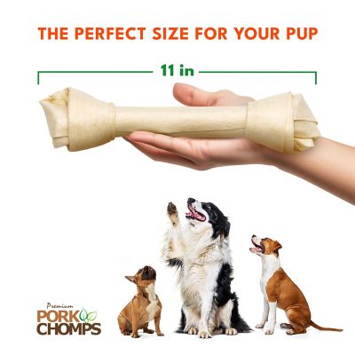 Image showing  11-12 in. Knotted Baked Pork Knotz Dog Chew Treats