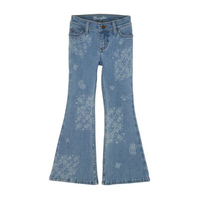 Image showing 0 th Wrangler Girl's Bandana Flare Jean