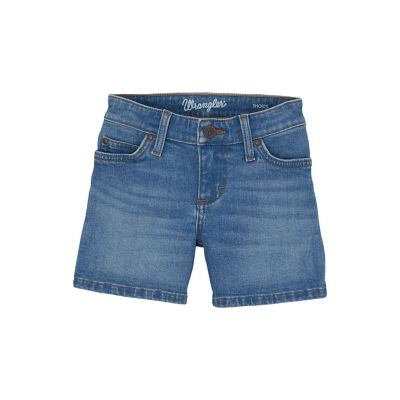 Image showing 0 th Wrangler Girl's Hemmed Denim Shorts