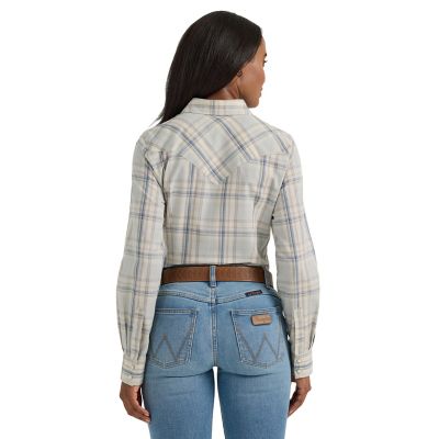 Image showing  Women's Essential Western Snap Plaid Shirt