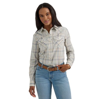 Wrangler Women's Essential Western Snap Plaid Shirt