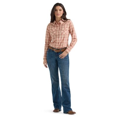 Wrangler Women's Essential Western Snap Plaid Shirt