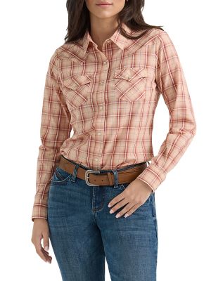 Image showing  Women's Essential Western Snap Plaid Shirt