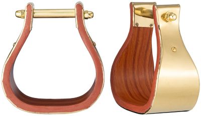 Tough-1 Aluminum Bell Stirrups - Lightweight Forged Aluminum With Textured Rubber Tread