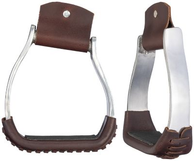 Tough-1 2 in. Deep Tread Angled Aluminum Stirrups