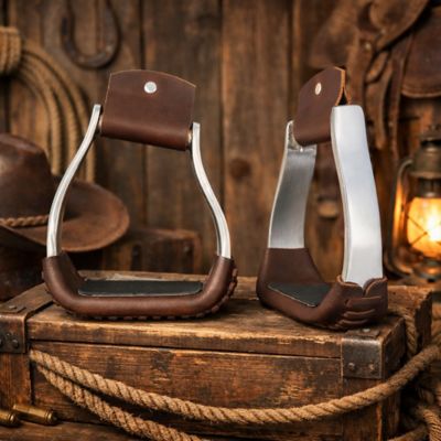 Image showing  2 in. Deep Tread Angled Aluminum Stirrups