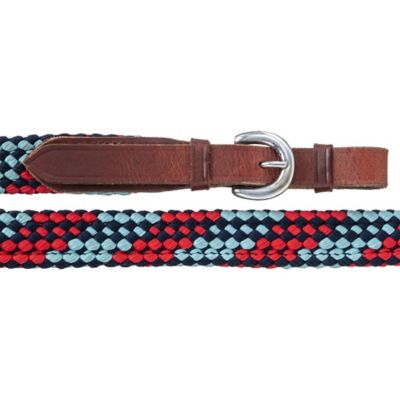 Image showing  5 ft. Flat Braided Trail Reins With Buckle Ends