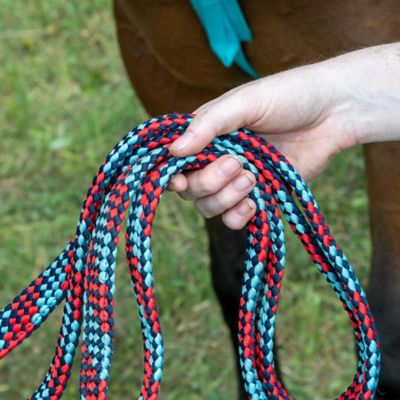 Image showing  5 ft. Flat Braided Trail Reins With Buckle Ends