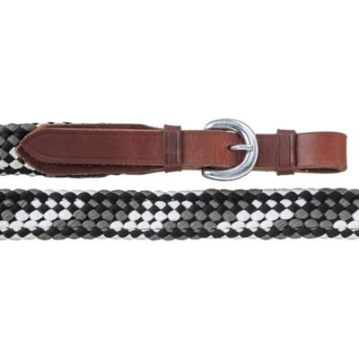 Image showing  5 ft. Flat Braided Trail Reins With Buckle Ends