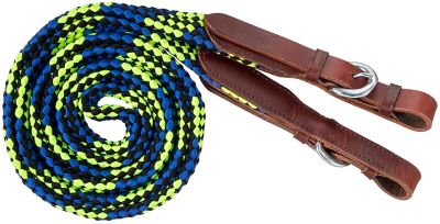 Tough-1 Flat Braided Trail Reins With Buckle Ends