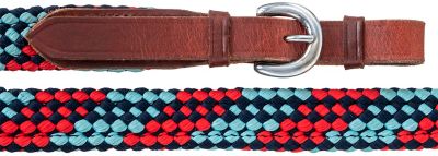 Image showing  Flat Braided Trail Reins With Buckle Ends