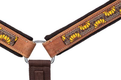 Image showing 1 th Tough1 Hybrid Breastcollar With Print And Leather