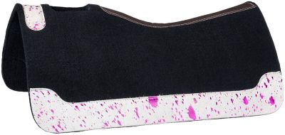 Tough1 Acid Wash Cowhide & Felt Saddle Pad