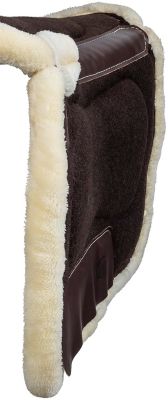 Image showing  Contoured Fleece and Felt Saddle Pad With Padded Bars