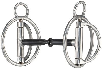 Tough1 Hybrid Snaffle Mouth and Fixed Ring Bit